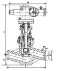 Дуктильный клапан электростанции литого железа, клапаны выключения J961Y-Pw 5410V
