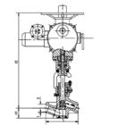 Объединенный клапан электростанции горячей объемной штамповки, электрический силовой привод J961Y DN40 DN50